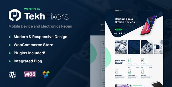TekhFixers - Mobile Device Repair WordPress Theme Logo